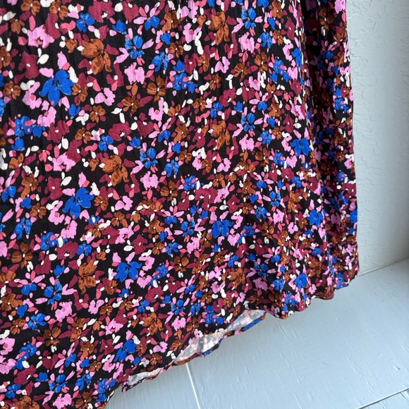 Saltwater Luxe Isabella Midi Dress 90s Slip Botanical Floral Side Slit M - Picture 11 of 12